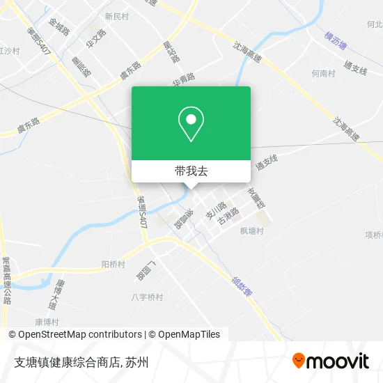 支塘镇健康综合商店地图