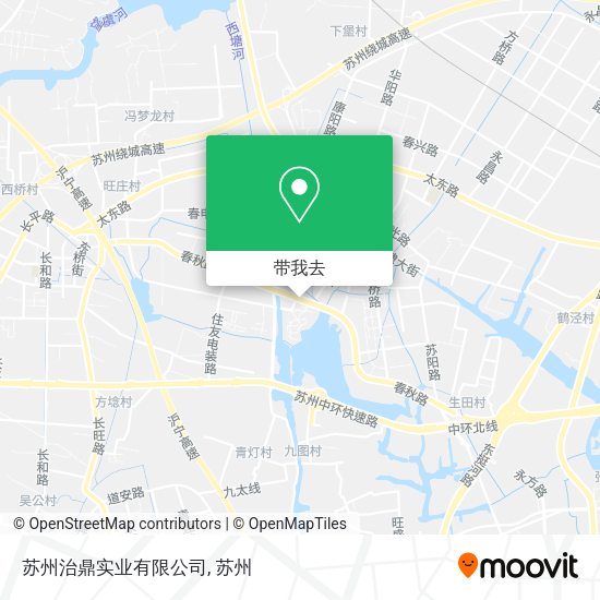苏州治鼎实业有限公司地图