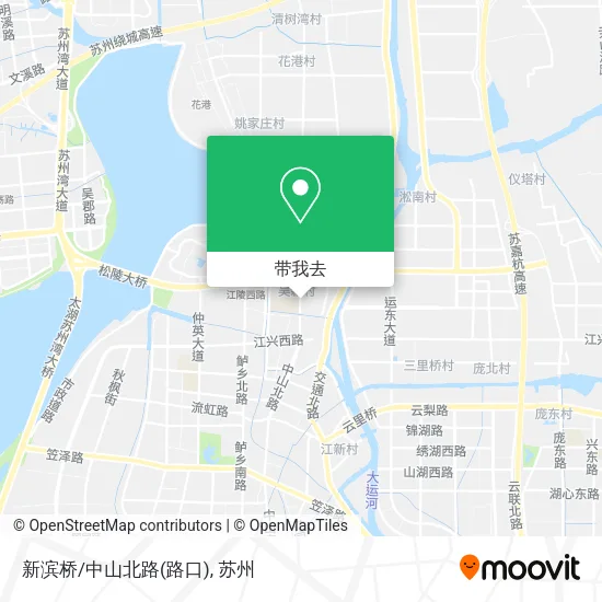 新滨桥/中山北路(路口)地图