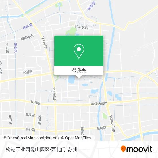 松港工业园昆山园区-西北门地图