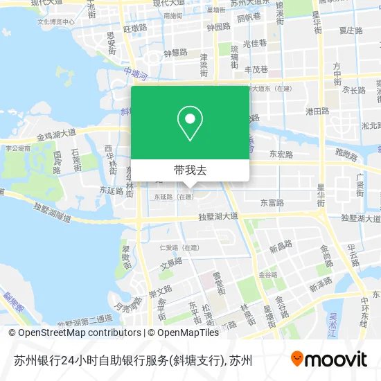 苏州银行24小时自助银行服务(斜塘支行)地图