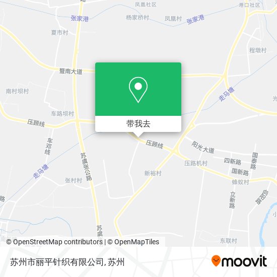 苏州市丽平针织有限公司地图