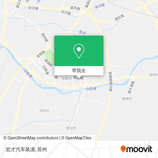 宏才汽车装潢地图