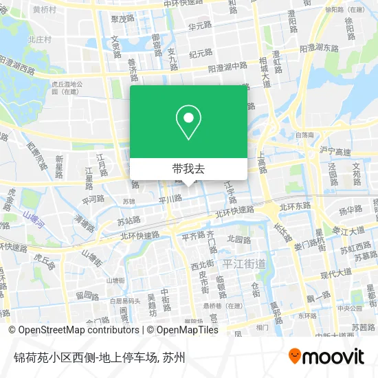 锦荷苑小区西侧-地上停车场地图