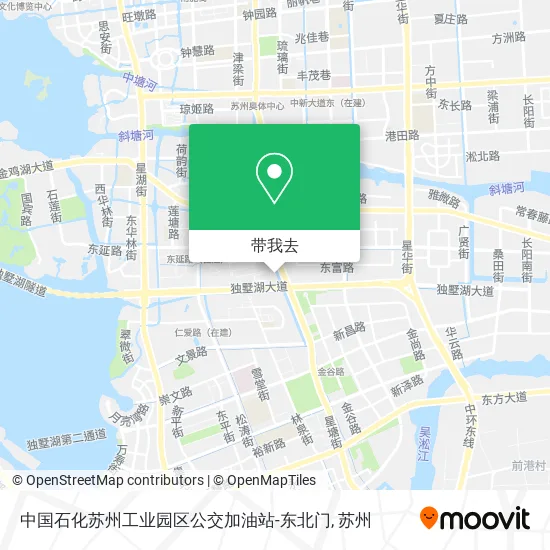 中国石化苏州工业园区公交加油站-东北门地图