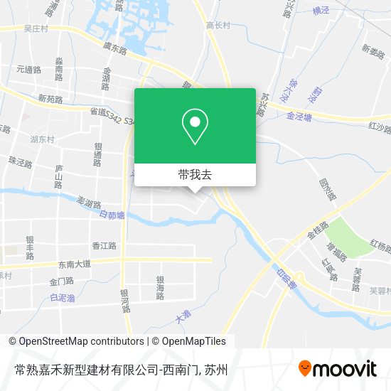 常熟嘉禾新型建材有限公司-西南门地图