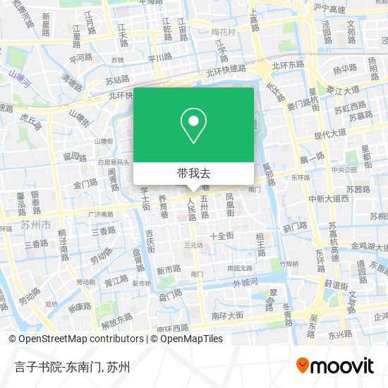 言子书院-东南门地图