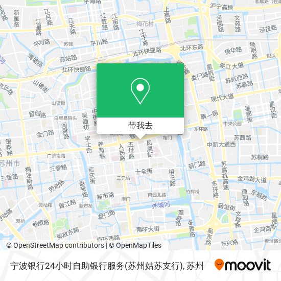 宁波银行24小时自助银行服务(苏州姑苏支行)地图