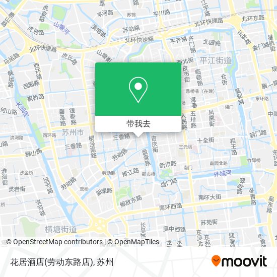 花居酒店(劳动东路店)地图