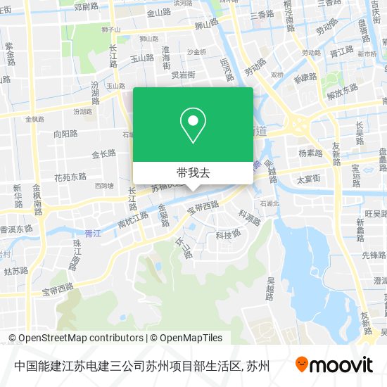 中国能建江苏电建三公司苏州项目部生活区地图
