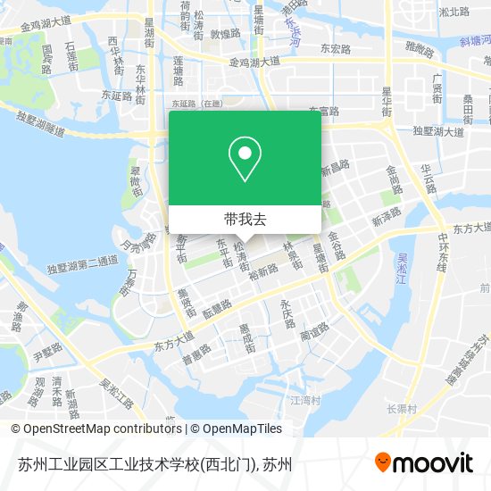 苏州工业园区工业技术学校(西北门)地图