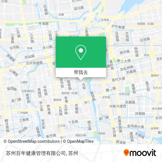苏州百年健康管理有限公司地图
