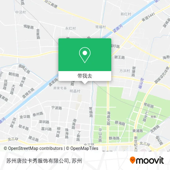 苏州唐拉卡秀服饰有限公司地图