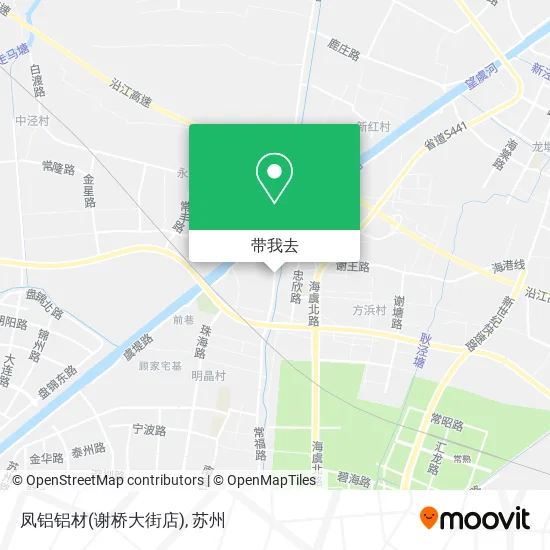 凤铝铝材(谢桥大街店)地图