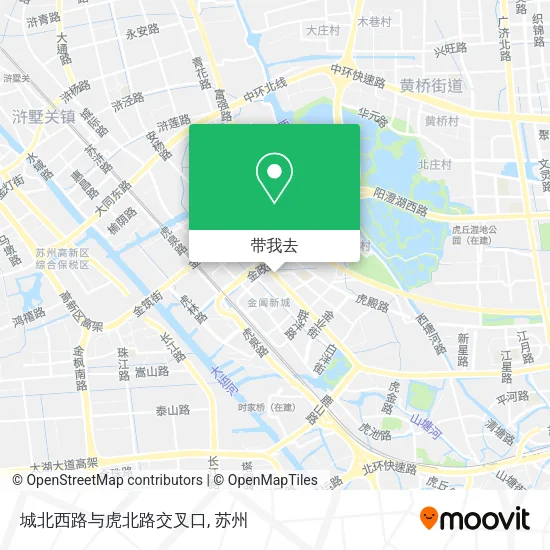 城北西路与虎北路交叉口地图