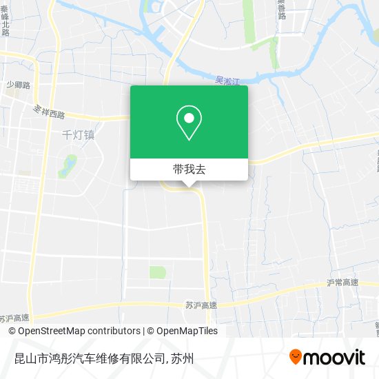 昆山市鸿彤汽车维修有限公司地图