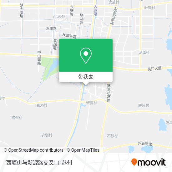 西塘街与新源路交叉口地图