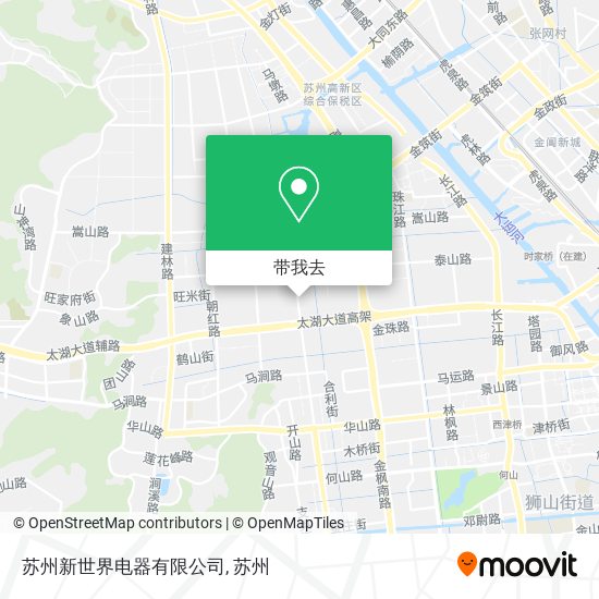 苏州新世界电器有限公司地图