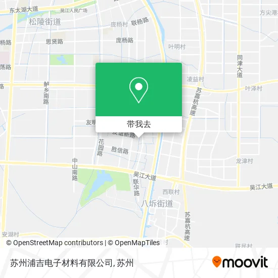 苏州浦吉电子材料有限公司地图
