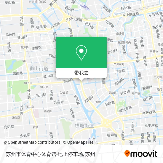 苏州市体育中心体育馆-地上停车场地图