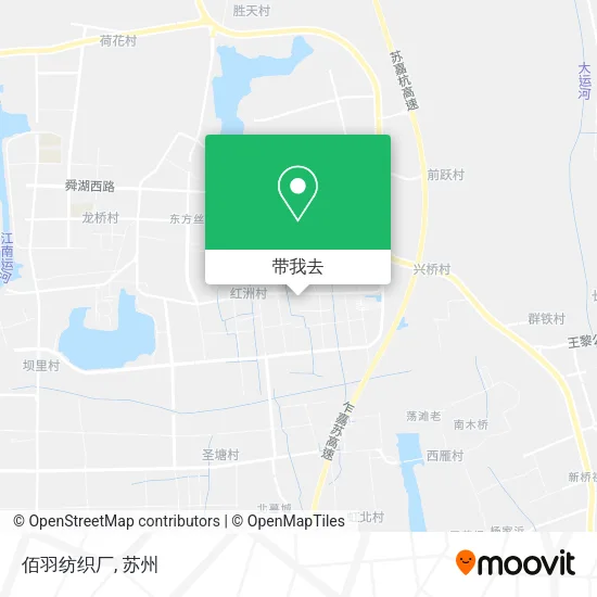 佰羽纺织厂地图