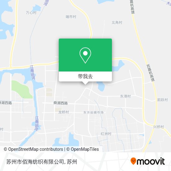 苏州市佰海纺织有限公司地图