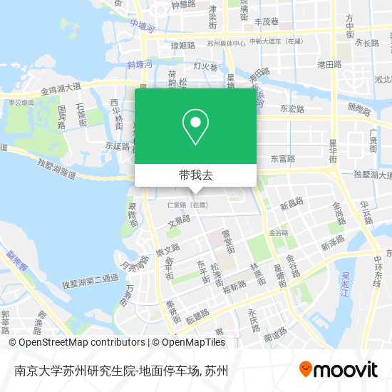 南京大学苏州研究生院-地面停车场地图