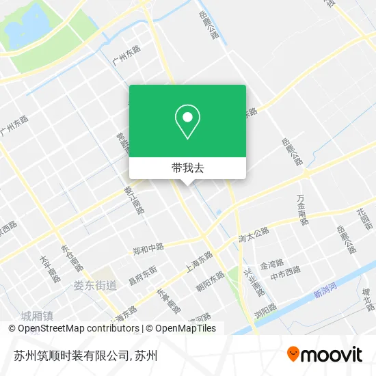 苏州筑顺时装有限公司地图