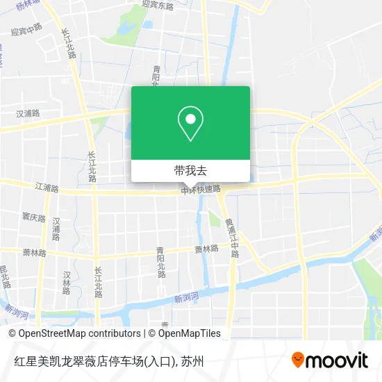 红星美凯龙翠薇店停车场(入口)地图