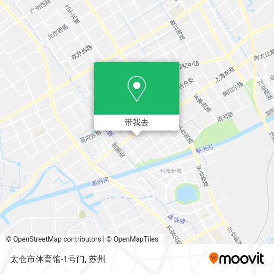 太仓市体育馆-1号门地图