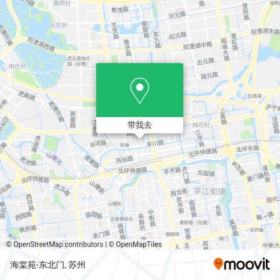 海棠苑-东北门地图