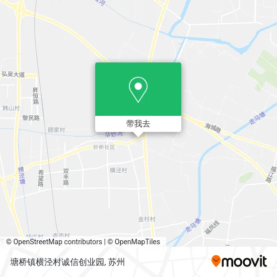 塘桥镇横泾村诚信创业园地图