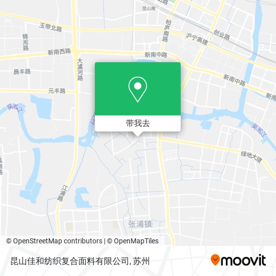 昆山佳和纺织复合面料有限公司地图