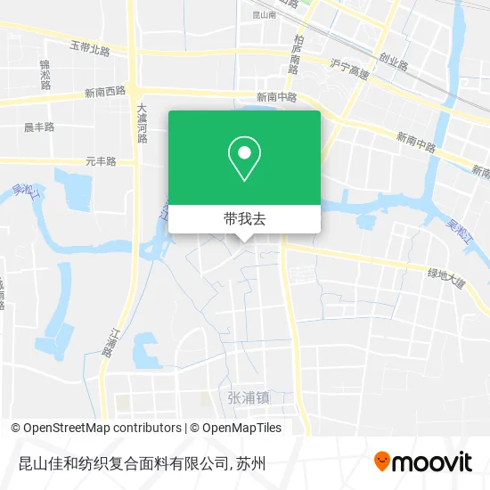 昆山佳和纺织复合面料有限公司地图