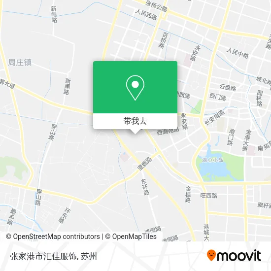 张家港市汇佳服饰地图