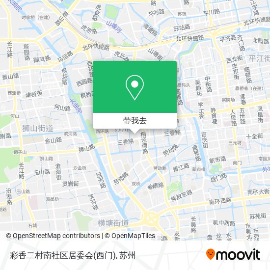 彩香二村南社区居委会(西门)地图