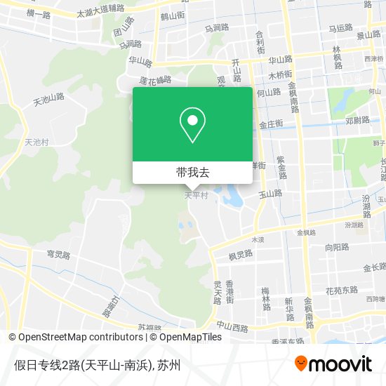 假日专线2路(天平山-南浜)地图