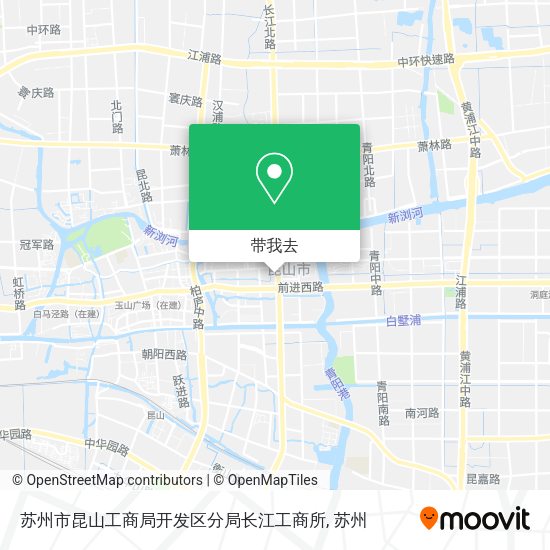 苏州市昆山工商局开发区分局长江工商所地图
