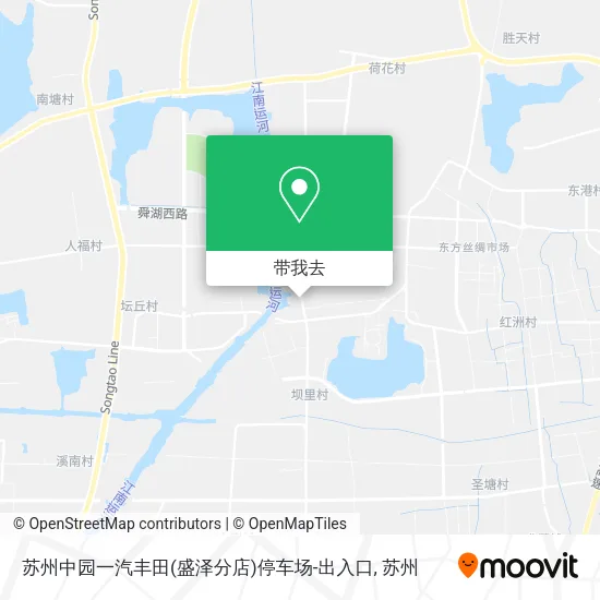 苏州中园一汽丰田(盛泽分店)停车场-出入口地图