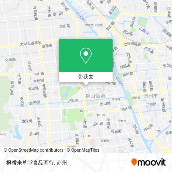 枫桥来草堂食品商行地图