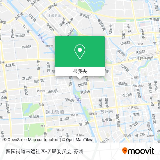 留园街道来运社区-居民委员会地图