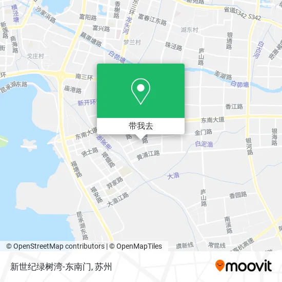新世纪绿树湾-东南门地图