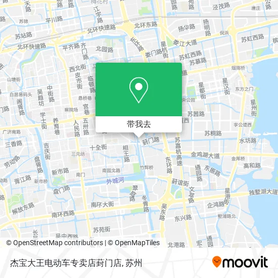 杰宝大王电动车专卖店葑门店地图