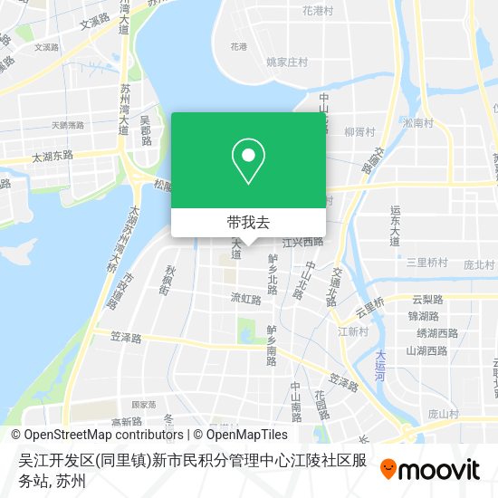 吴江开发区(同里镇)新市民积分管理中心江陵社区服务站地图