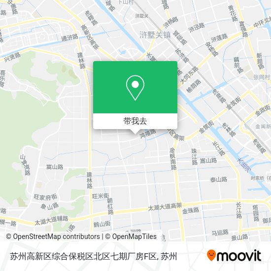 苏州高新区综合保税区北区七期厂房F区地图