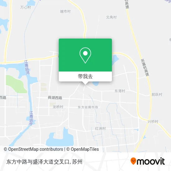 东方中路与盛泽大道交叉口地图