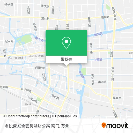 君悦豪庭全套房酒店公寓-南门地图