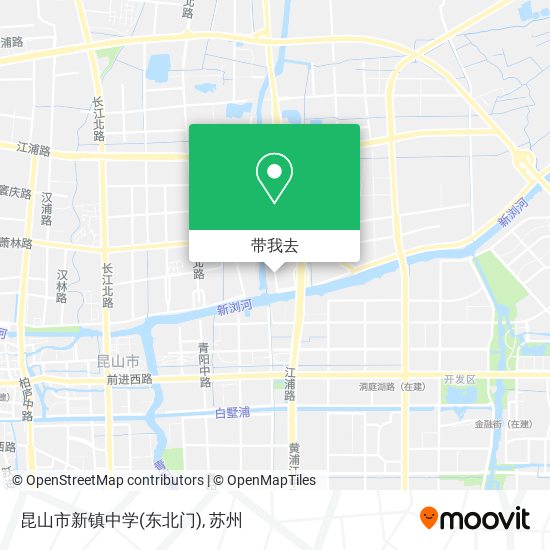 昆山市新镇中学(东北门)地图