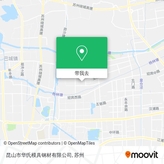 昆山市华氏模具钢材有限公司地图