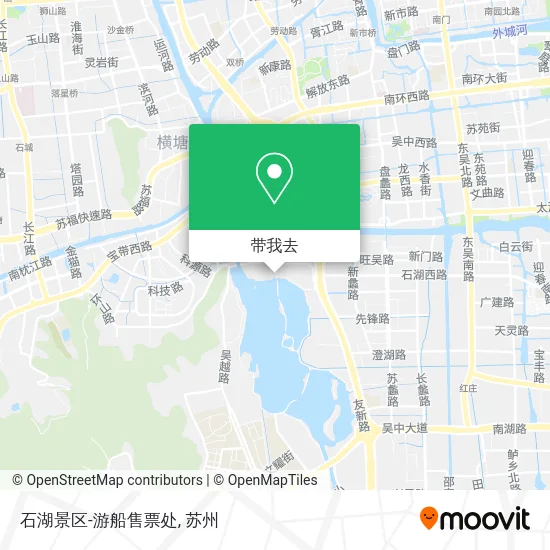 石湖景区-游船售票处地图